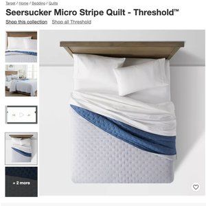 Seersucker Micro Stripe Quilt - Threshold™